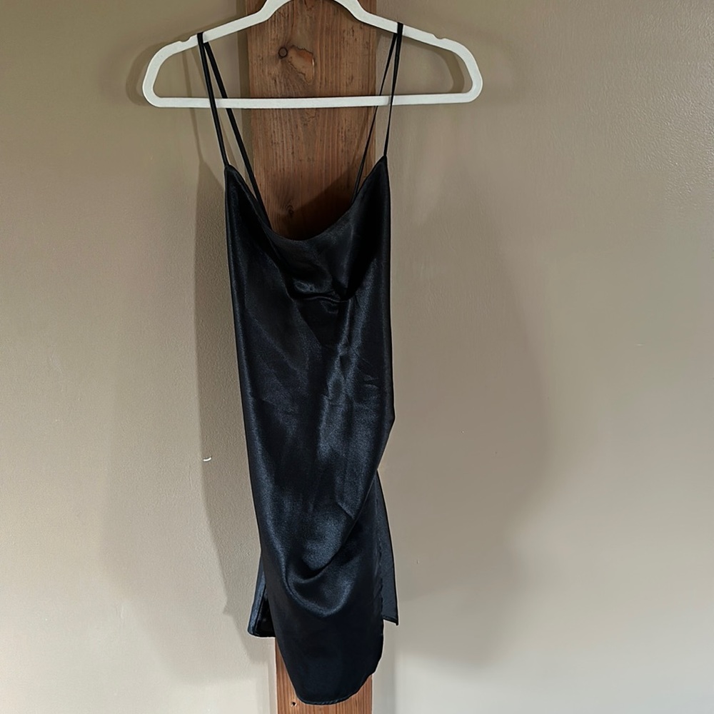 Black Satin Dress